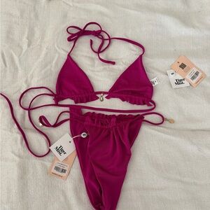 Tiger Mist Fuschia Bikini Set